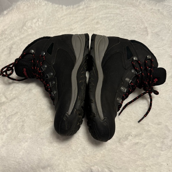 Columbia NEWTON RIDGE PLUS Black Poppy Red Woman’s Waterproof Hiking Boots 7.5 - Picture 11 of 16